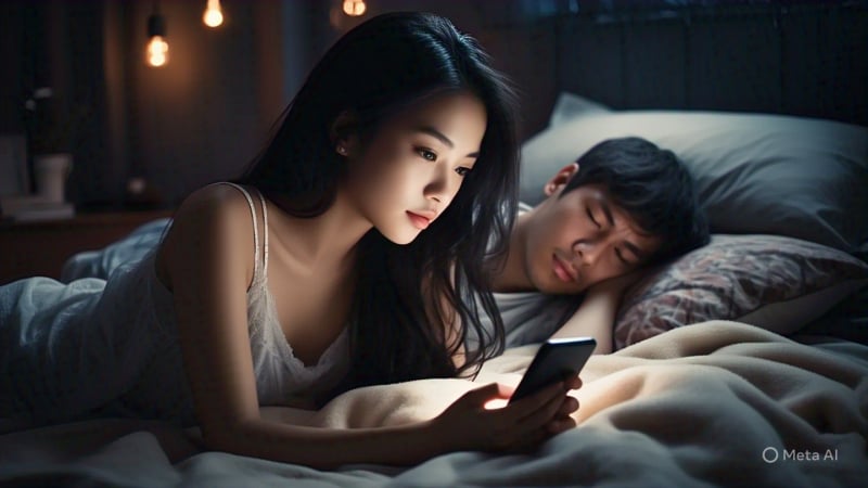 rot-nuoc-mat-xem-phim-sex-life-khi-chong-dang-ngu-say,-toi-thay-cuoc-hon-nhan-that-be-bang