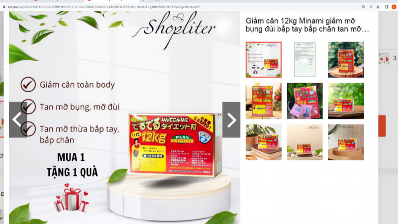 phat-hien-san-pham-giam-can-12kg-minami-gia-mao-ban-cong-bo-san-pham