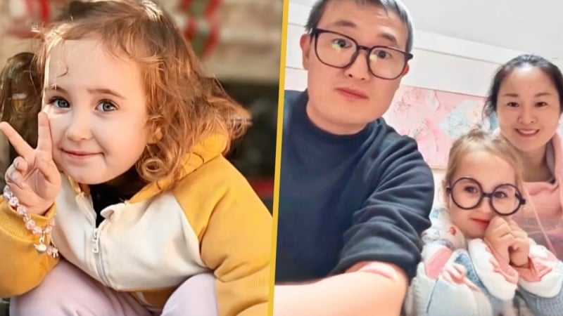 be-gai-3-tuoi-co-mat-xanh,-toc-vang-nhu-nguoi-tay,-bo-me-tuong-benh-vien-trao-nham-con