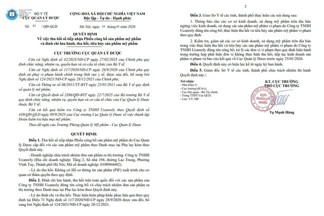 77-san-pham-my-pham-vua-bi-cuc-quan-ly-duoc-yeu-cau-thu-hoi-la-cua-cong-ty-nao?