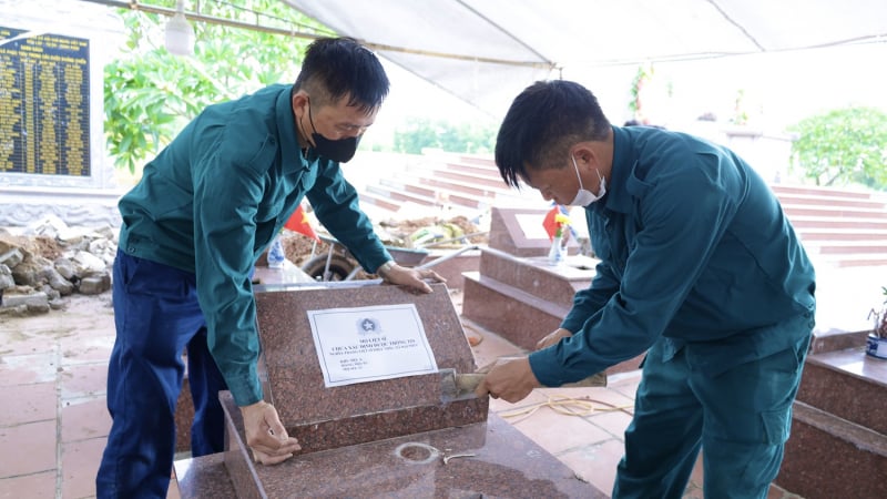 thai-nguyen-khai-quat-695-phan-mo,-chay-dua-xac-dinh-danh-tinh-hai-cot-liet-si